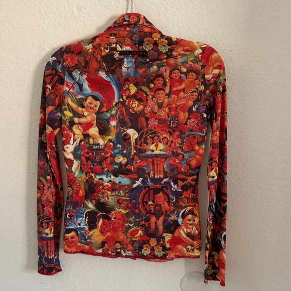 Jean Paul Gaultier JPG Jeans 1990 Propaganda Long Sleeve - Picture 3 of 4